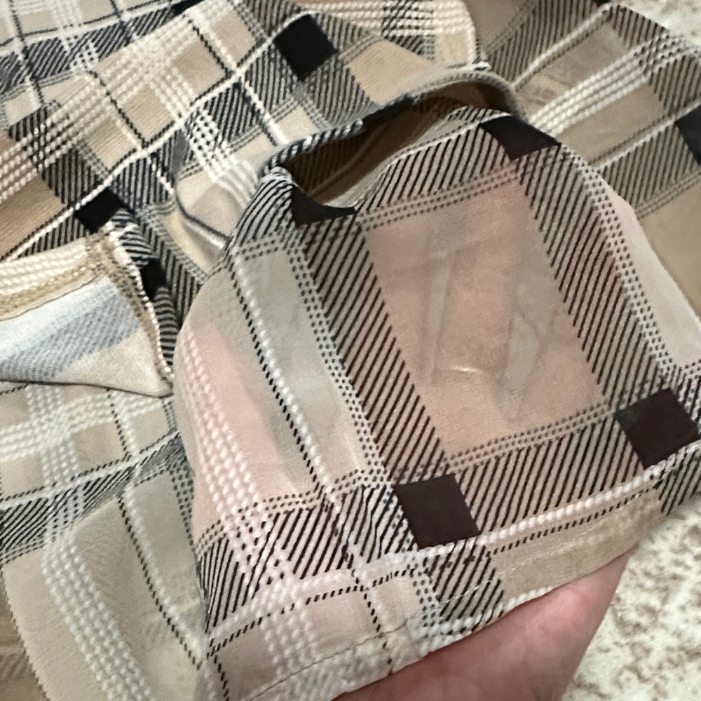 Plaid Long Sleeve Blouse - Picture 11 of 11